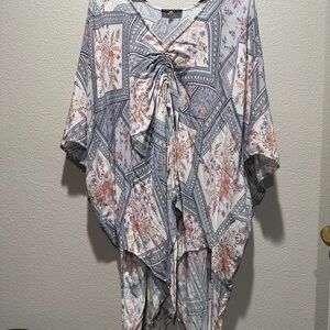 Final Touch from Macy’s - Floral Patterned Women's BathingSuit Coverup